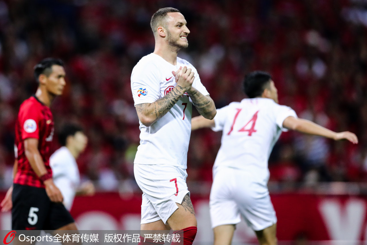 上海上港亞冠1-1日本浦和,因客場進球少遺憾出局