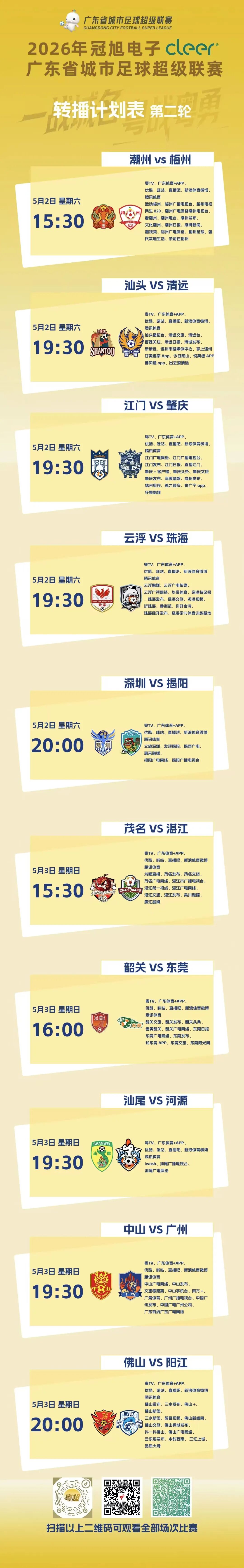 2026年廣東省城市足球超級聯賽賽程_粵超德比戰精彩看點_2026中超聯賽遼寧宏運vs廣州恒大樂視網