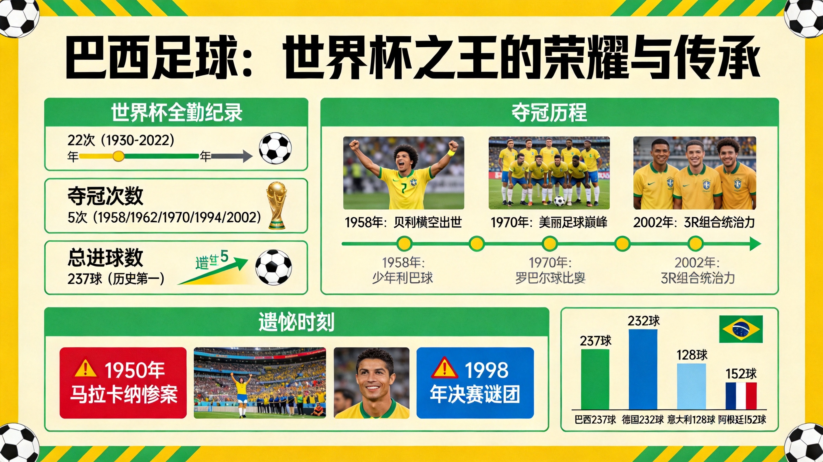 巴西隊在世界杯歷史上取得過哪些成績