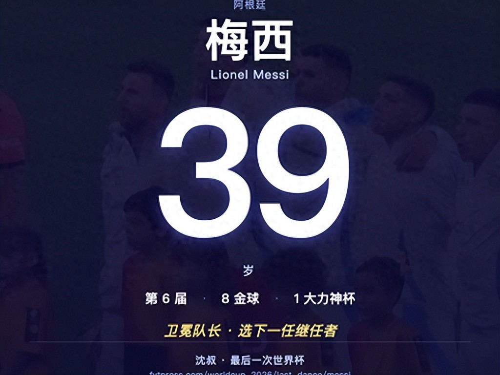 淚目!梅西第六次出征世界杯!最后一舞,能否打破 60 年衛冕魔咒?